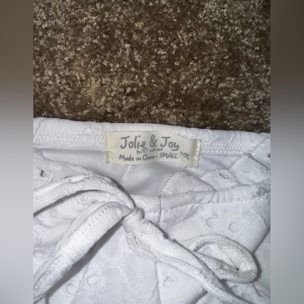White Ruched Dress - Picture 2 of 3